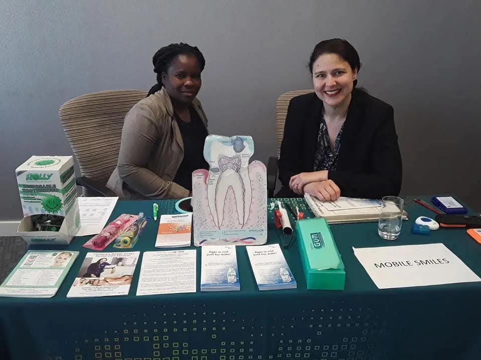 The Smile High Centre team at a Mobile Smiles wellness screening expo
