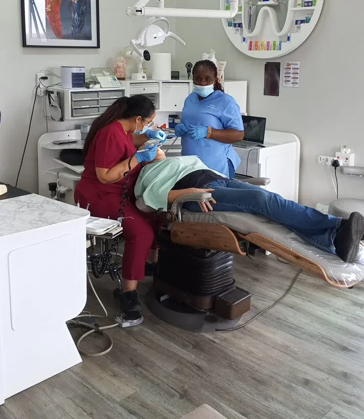Treatment in progress at the Broadacres clinic
